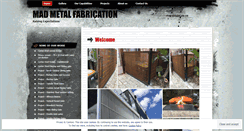 Desktop Screenshot of madmetalfabrication.wordpress.com