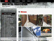 Tablet Screenshot of madmetalfabrication.wordpress.com