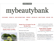 Tablet Screenshot of mybeautybank.wordpress.com