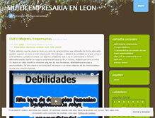 Tablet Screenshot of mujerempresarialeon.wordpress.com