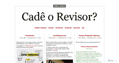 Desktop Screenshot of cadeorevisor.wordpress.com