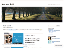Tablet Screenshot of krisrobbie.wordpress.com