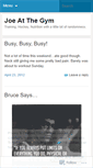 Mobile Screenshot of joeatthegym.wordpress.com