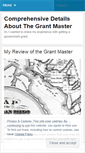 Mobile Screenshot of grantmasterreview.wordpress.com
