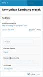Mobile Screenshot of komunitaskembangmerak.wordpress.com