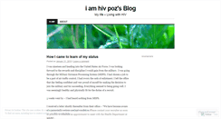 Desktop Screenshot of iamhivpoz.wordpress.com