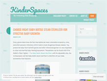 Tablet Screenshot of kinderspaces.wordpress.com