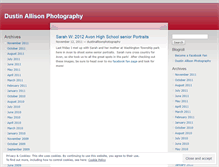 Tablet Screenshot of dustinallisonphotography.wordpress.com