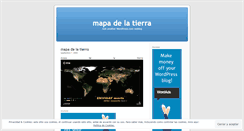 Desktop Screenshot of mapadelatierra.wordpress.com