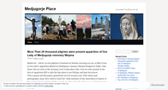 Desktop Screenshot of medjugorjeplace.wordpress.com