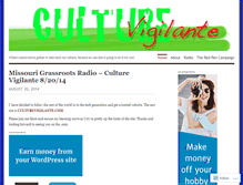 Tablet Screenshot of culturevigilante.wordpress.com