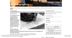 Desktop Screenshot of aliteraryinferno.wordpress.com