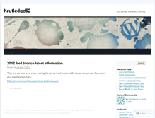 Tablet Screenshot of hrutledge52.wordpress.com