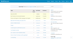 Desktop Screenshot of en.forums.wordpress.com