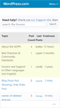 Mobile Screenshot of en.forums.wordpress.com