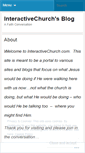 Mobile Screenshot of interactivechurch.wordpress.com