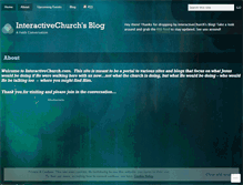 Tablet Screenshot of interactivechurch.wordpress.com