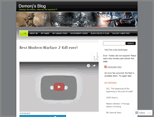 Tablet Screenshot of demonjsblog.wordpress.com
