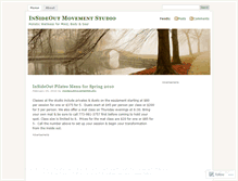 Tablet Screenshot of insideoutmovementstudio.wordpress.com