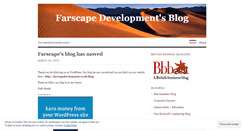 Desktop Screenshot of farscapedevelopment.wordpress.com