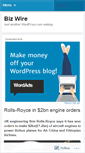 Mobile Screenshot of bizwire.wordpress.com