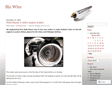Tablet Screenshot of bizwire.wordpress.com