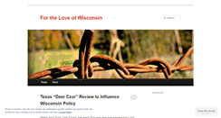 Desktop Screenshot of loveofwisconsin.wordpress.com