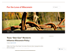 Tablet Screenshot of loveofwisconsin.wordpress.com