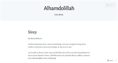 Desktop Screenshot of alhamdolillah.wordpress.com