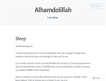 Tablet Screenshot of alhamdolillah.wordpress.com