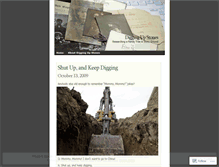 Tablet Screenshot of diggingupstones.wordpress.com