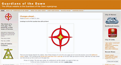 Desktop Screenshot of guardiansofthedawn.wordpress.com