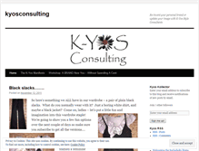 Tablet Screenshot of kyosconsulting.wordpress.com