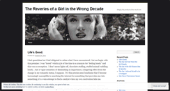 Desktop Screenshot of girlinthewrongdecade.wordpress.com