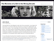 Tablet Screenshot of girlinthewrongdecade.wordpress.com