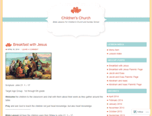 Tablet Screenshot of childrenschurch.wordpress.com