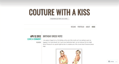 Desktop Screenshot of couturewithakiss.wordpress.com