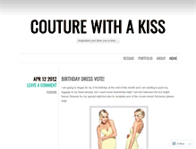 Tablet Screenshot of couturewithakiss.wordpress.com
