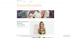 Desktop Screenshot of flowerythoughts.wordpress.com