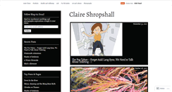 Desktop Screenshot of claireshropshall.wordpress.com