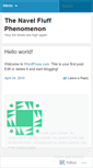 Mobile Screenshot of navelfluffphenomenon.wordpress.com