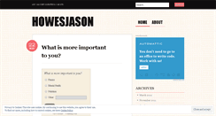Desktop Screenshot of howesjason.wordpress.com