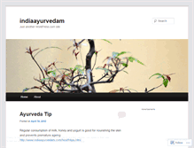 Tablet Screenshot of indiaayurvedam.wordpress.com