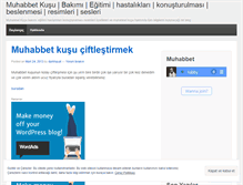 Tablet Screenshot of muhabbetkusu.wordpress.com