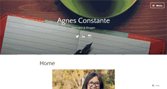 Desktop Screenshot of agnesconstante.wordpress.com