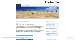 Desktop Screenshot of makinghay.wordpress.com