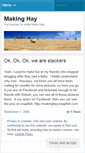 Mobile Screenshot of makinghay.wordpress.com
