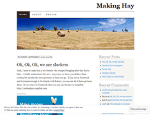 Tablet Screenshot of makinghay.wordpress.com