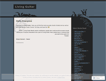 Tablet Screenshot of livingguitar.wordpress.com