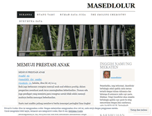 Tablet Screenshot of masedlolur.wordpress.com